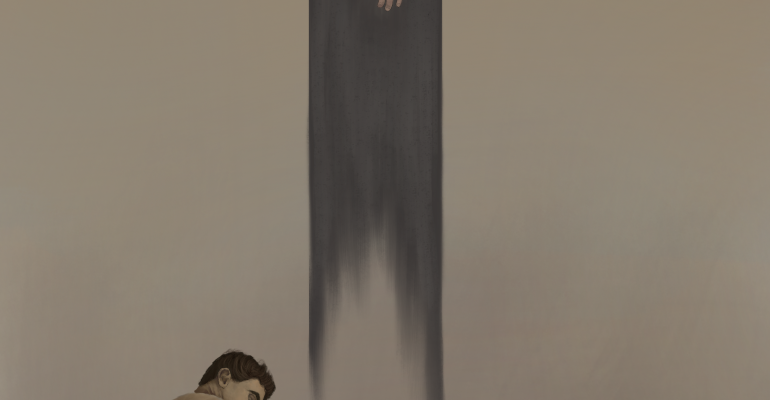 queer erotic artwork two men and nude woman